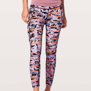 Lululemon Fast Free Striped Multicolor legging 25”